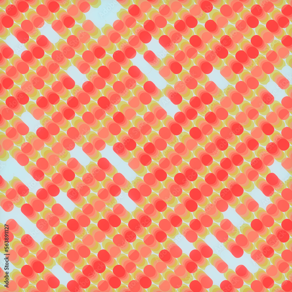 Poster Digital background of many multi colored cylinders with a trendy gradient. 3d rendering illustration