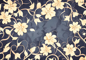seamless floral pattern. floral background concept. background surrounded by flowers. AI generated.