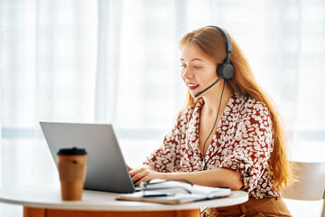 woman working in the office