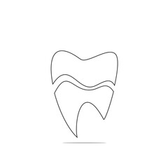 Dental line icon