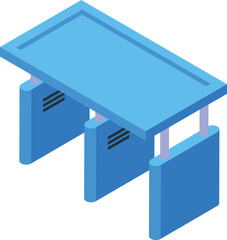 Automated car wash place icon isometric vector. Auto clean. Brush care