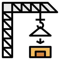 construction tool filled outline icon style