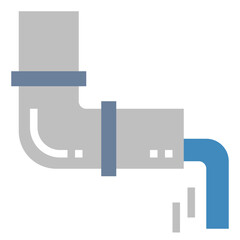 pipe flat icon style