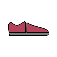 Shoe icon on white.