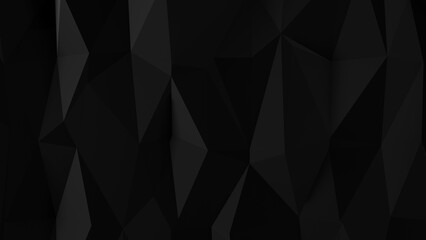 Black and white abstract background.Abstract background with triangles.Black abstract triangles background.Abstract geometric background.3D Rendering