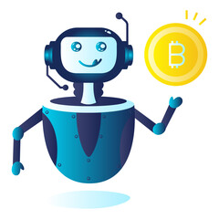 Auto Biding Bot vector icon design, chatterbot symbol, on-line chat conversation via text or text-to-speech sign, virtual assistants stock illustration, Chatbot  or Trader Bot concept