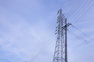 Fototapeta premium 電柱と空