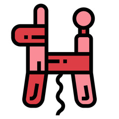 balloons filled outline icon style