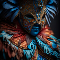 Costume di carnevale, maschera di carnevale, maschera colorata