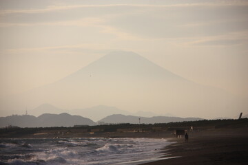 淡い富士山