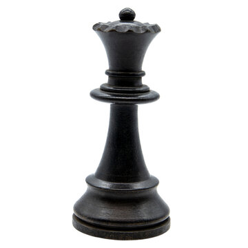 black wooden queen chess piece