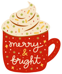 Merry and Bright Hot Chocolate Mug