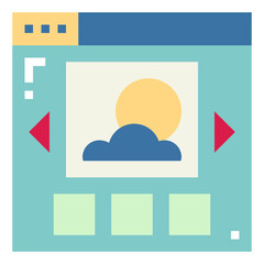 image flat icon style