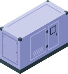 Energy equipment icon isometric vector. Power generator. Mobile machine