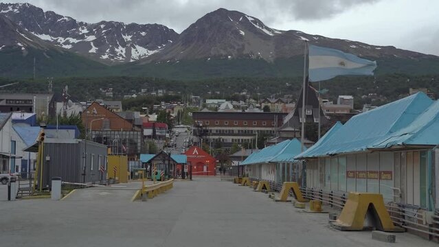Ciudad de Ushuaia de la Rep&uacute;blica Argentina ubicada en la Provincia de Tierra del Fuego