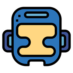 headgear filled outline icon style