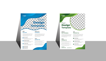 Poster flyer pamphlet brochure cover design layout space for photo background, modern design template for brochure cover. Vector eco flyer, poster, magazine cover template A4 size.