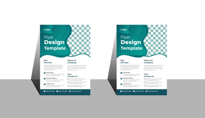 Poster flyer pamphlet brochure cover design layout space for photo background, modern design template for brochure cover. Vector eco flyer, poster, magazine cover template A4 size.