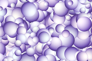 Abstract background - a lot of 3D purple spheres.