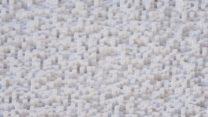 3D Futuristic hexagonal background Abstract geometric grid pattern