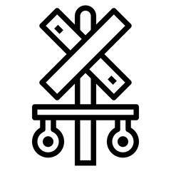 sign line icon style