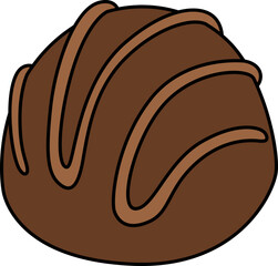 単品バレンタインイラスト ドームショコラ