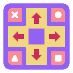 dance flat icon style