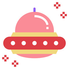 ufo flat icon style