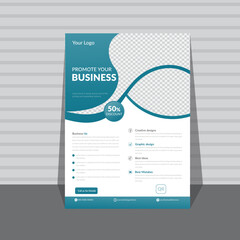 Creative Corporate Business cover flyer design template for print page a4 Flyer , vector template design, report, poster.