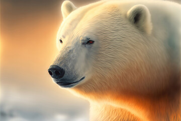 Obraz na płótnie Canvas polar bear, generative ai