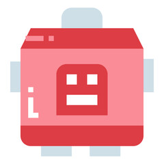rice cooker flat icon style
