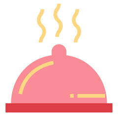 serve flat icon style