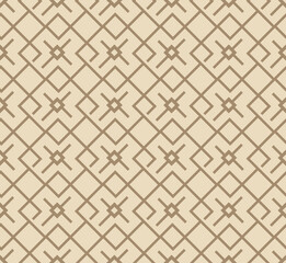 Japanese Overlap Diagonal Cross Shape Vector Seamless Pattern