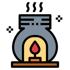 scent filled outline icon style