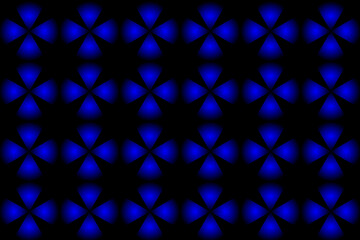 Fototapeta premium Abstract vector decorative gift bow in gradient shiny colors on black background