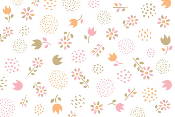 花柄のイラスト