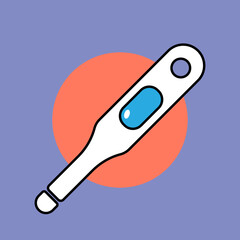 Thermometer Vector Icon. Medical thermometer.