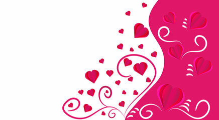 Background with hearts.Love. Valentine's Day, birthday. For invitations, cards, greetings and your decor.