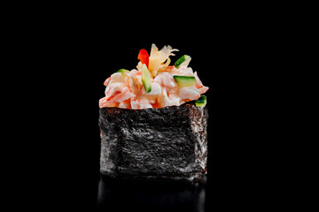 japanese food gunkan maki sushi with crab meat  © tankist208