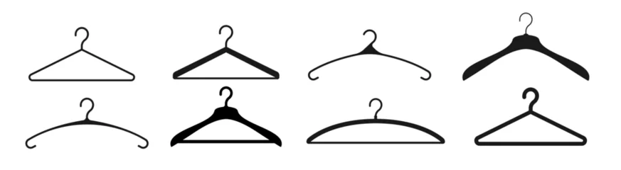 Fotobehang Hanger icon set. Vector illustration © 4zevar