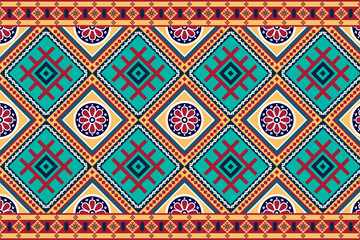 Oriental geometric ethnic pattern Can be used in fabric design for background, wallpaper, carpet, textile, clothing, wrapping, decorative paper, embroidery illustration vector.