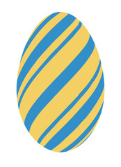 ストライプ模様のタマゴのイラスト素材
