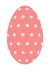 ドット模様のタマゴのイラスト素材