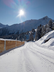 Toboggan route in Sölden , Austria