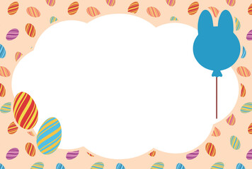 イースター向けのグリーティングカードの素材