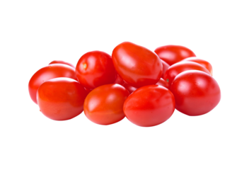 Cherry tomatoes on transparent png