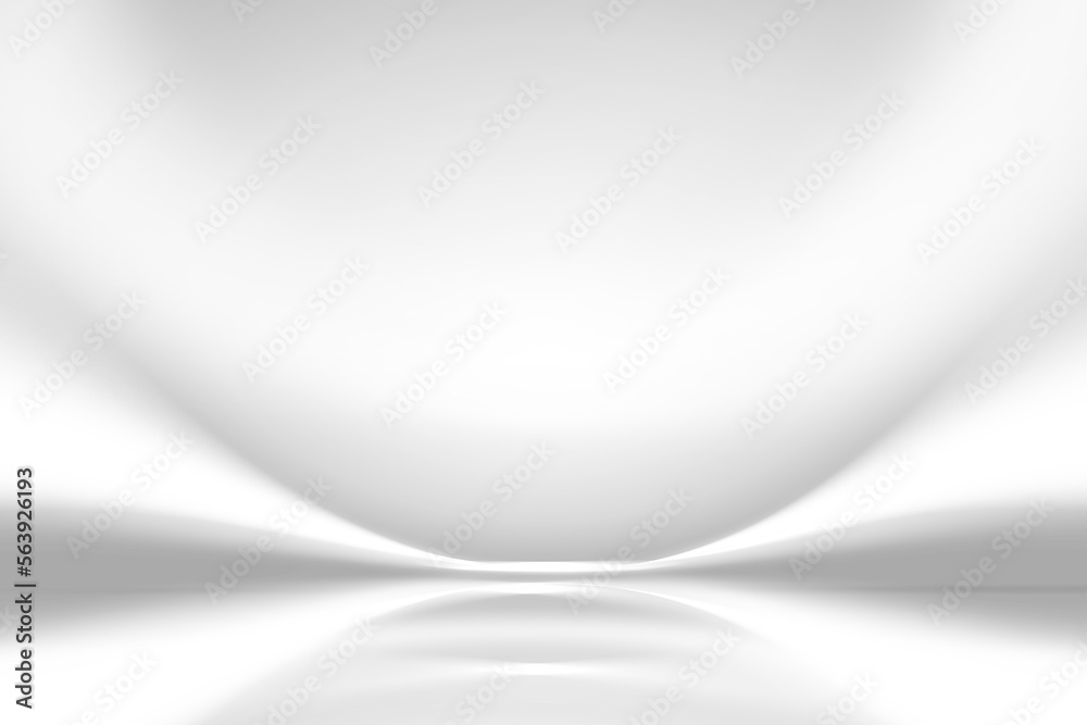Poster white and gray abstract background waves and smooth light trails that are blurred and soft for desig