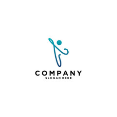 a unique and simple yoga logo that is easy to remember