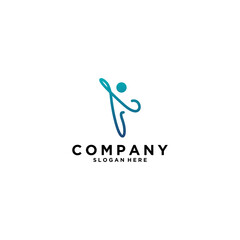 a unique and simple yoga logo that is easy to remember
