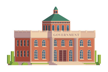 Government buildings for city illustration